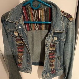 Free people denim jacket size 6